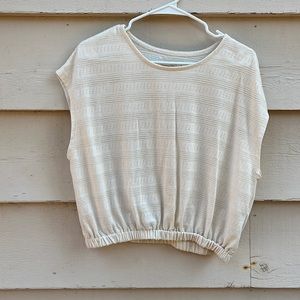 Lightweight cotton blouse. Cream colored. Perfect for hot summer days.